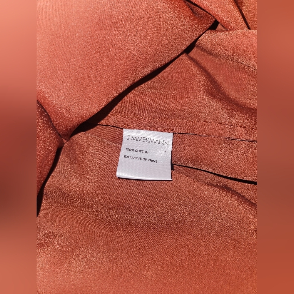 Zimmermann Alchemy Twine Embroidery Copper Dress Size 1 US 4-6 - Picture 13 of 15